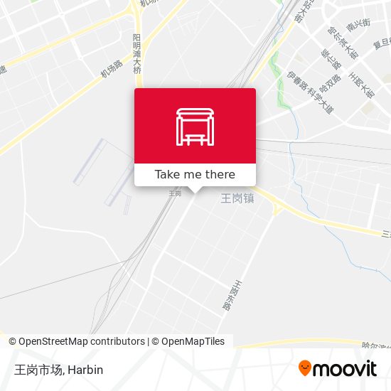 王岗市场 map