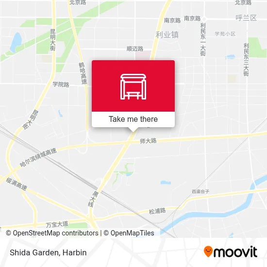 Shida Garden map