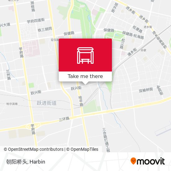 朝阳桥头 map