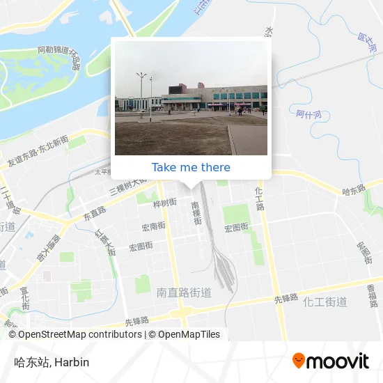 哈东站 map