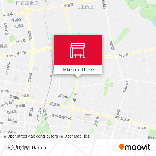 信义加油站 map