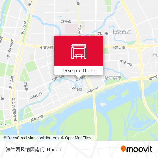 法兰西风情园南门 map