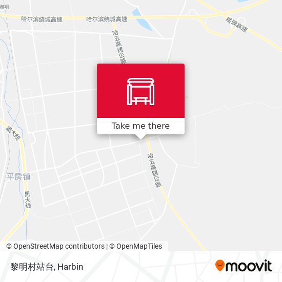 黎明村站台 map