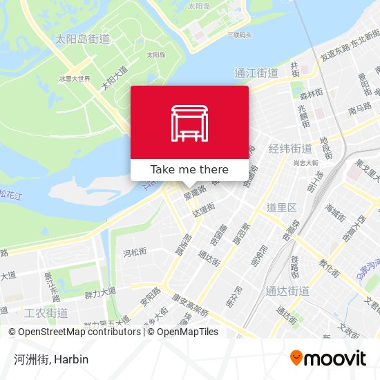 河洲街 map