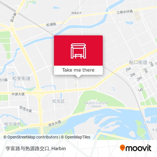 学富路与热源路交口 map