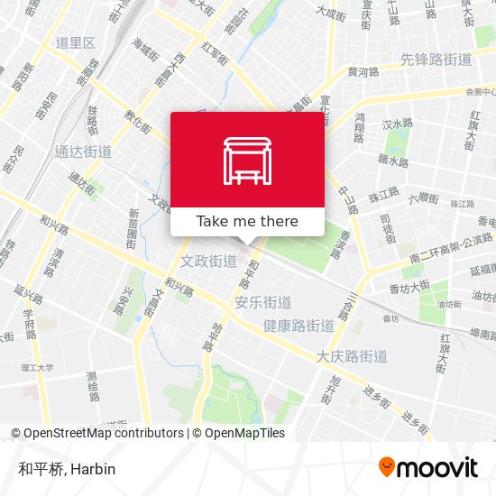 和平桥 map