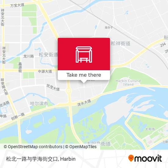 松北一路与学海街交口 map