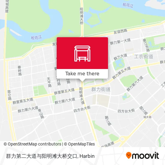 群力第二大道与阳明滩大桥交口 map
