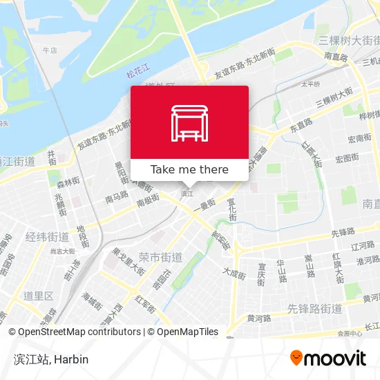 滨江站 map