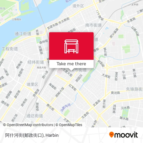 阿什河街(邮政街口) map