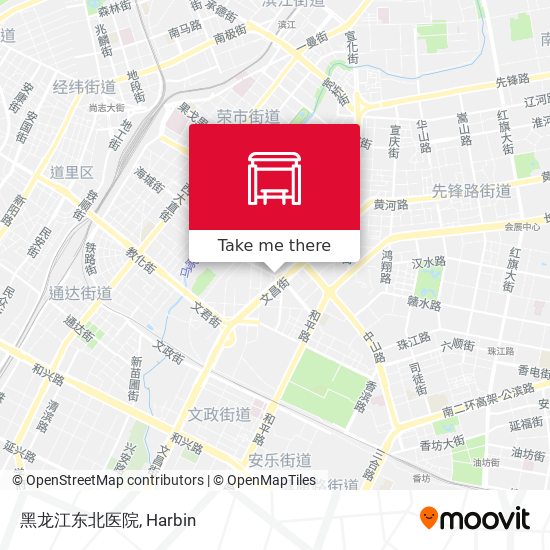 黑龙江东北医院 map