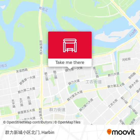 群力新城小区北门 map