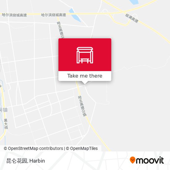 昆仑花园 map