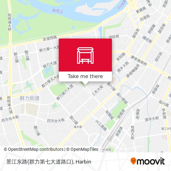 景江东路(群力第七大道路口) map