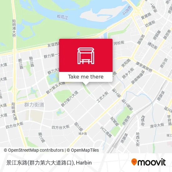 景江东路(群力第六大道路口) map