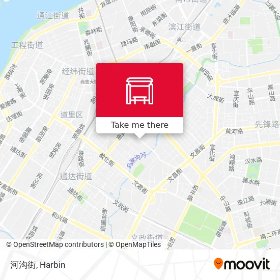河沟街 map