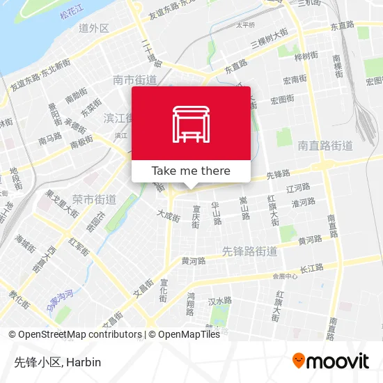 先锋小区 map