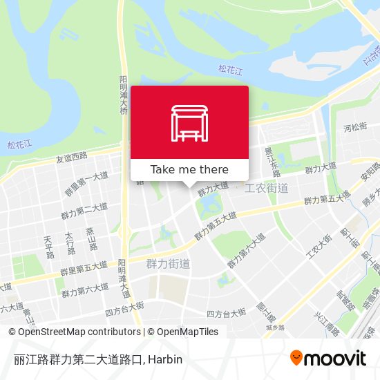 丽江路群力第二大道路口 map