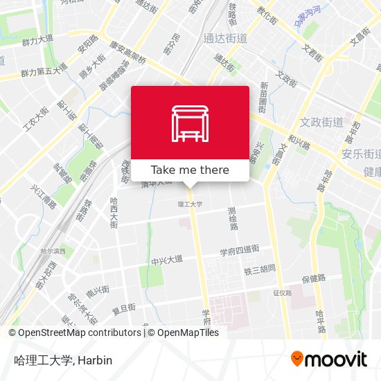 哈理工大学 map