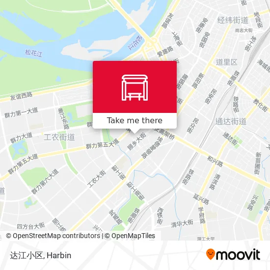 达江小区 map