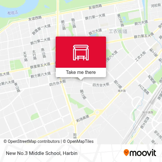 New No.3 Middle School map