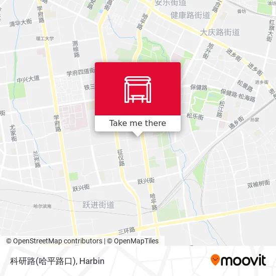 科研路(哈平路口) map