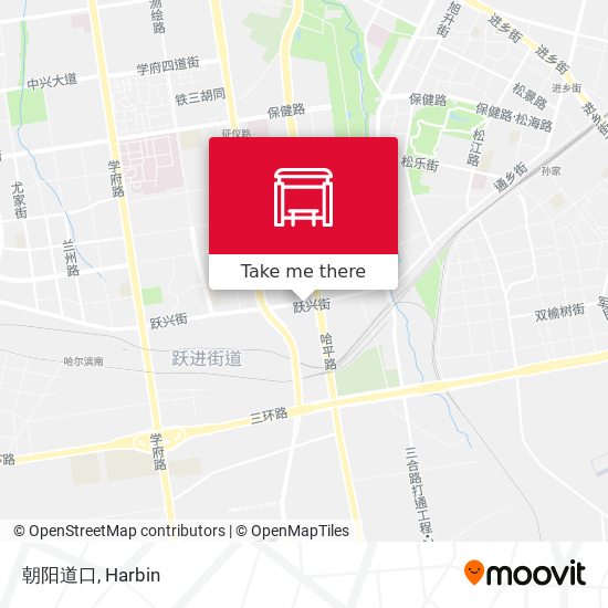 朝阳道口 map