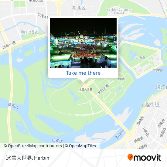 冰雪大世界 map