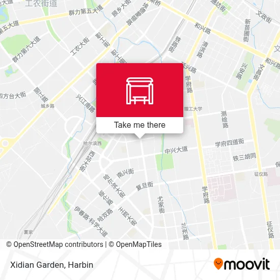 Xidian Garden map