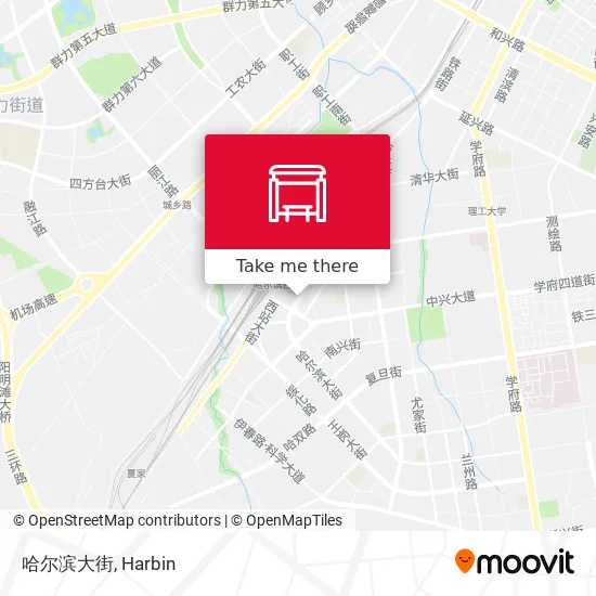 哈尔滨大街 map