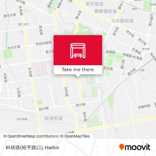 科研路(哈平路口) map
