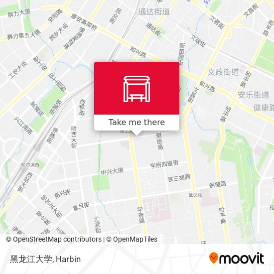 黑龙江大学 map