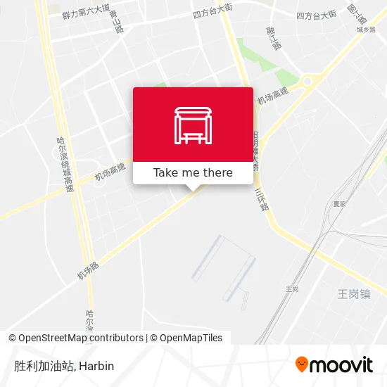 胜利加油站 map