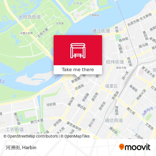 河洲街 map