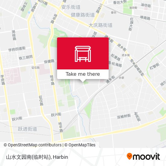 山水文园南(临时站) map