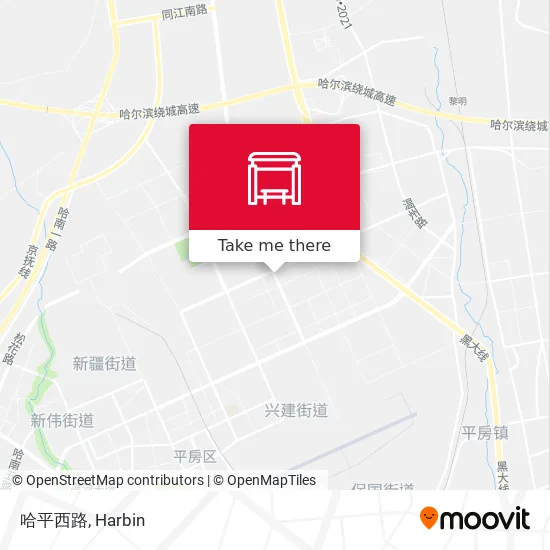 哈平西路 map