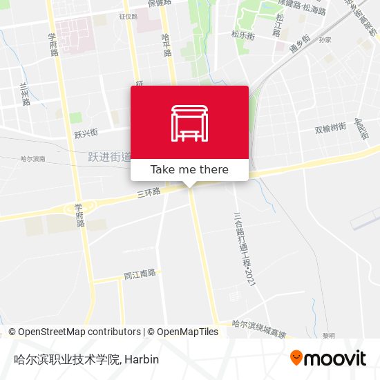哈尔滨职业技术学院 map