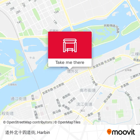 道外北十四道街 map