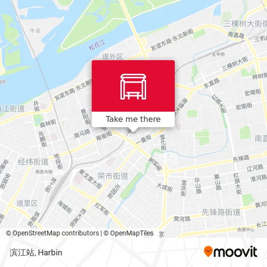 滨江站 map