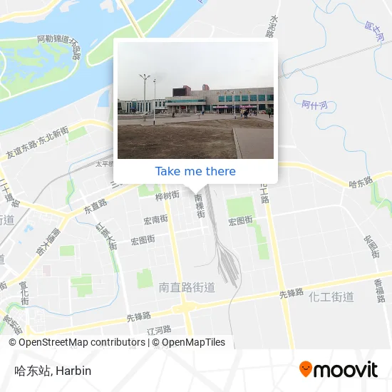 哈东站 map