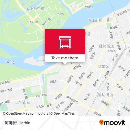 河洲街 map