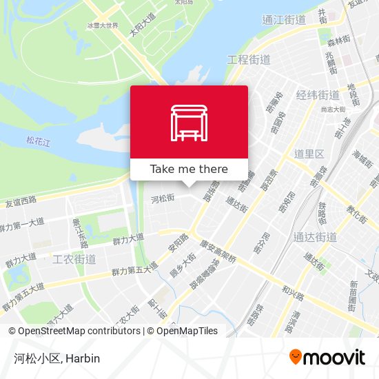 河松小区 map