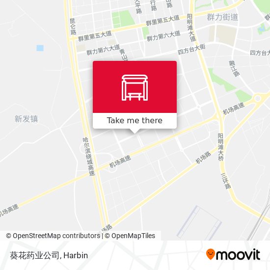 葵花药业公司 map