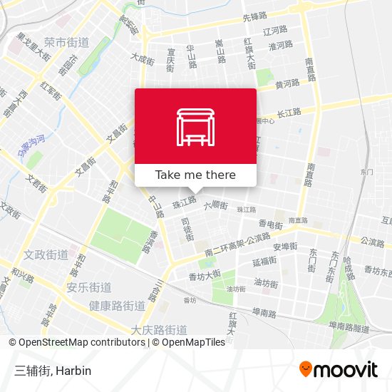 三辅街 map