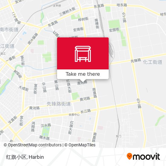 红旗小区 map