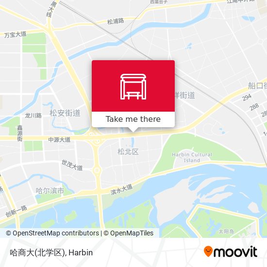 哈商大(北学区) map