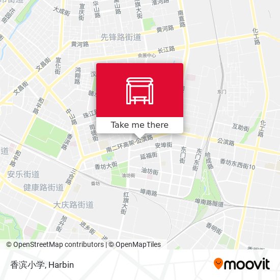 香滨小学 map