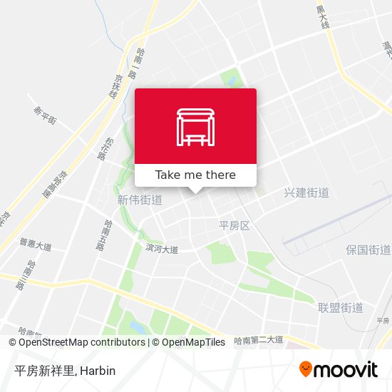 平房新祥里 map
