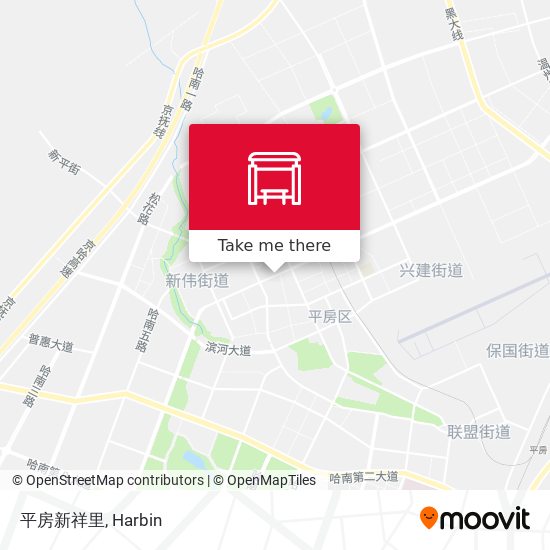 平房新祥里 map