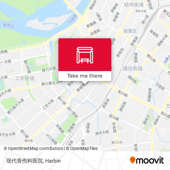 现代骨伤科医院 map